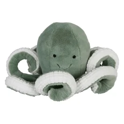 Peluche pieuvre en tissu vert - Eté A La Mer