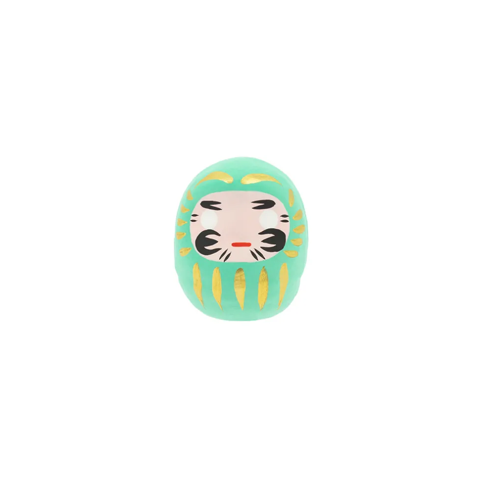 Petit daruma turquoise réussite scolaire