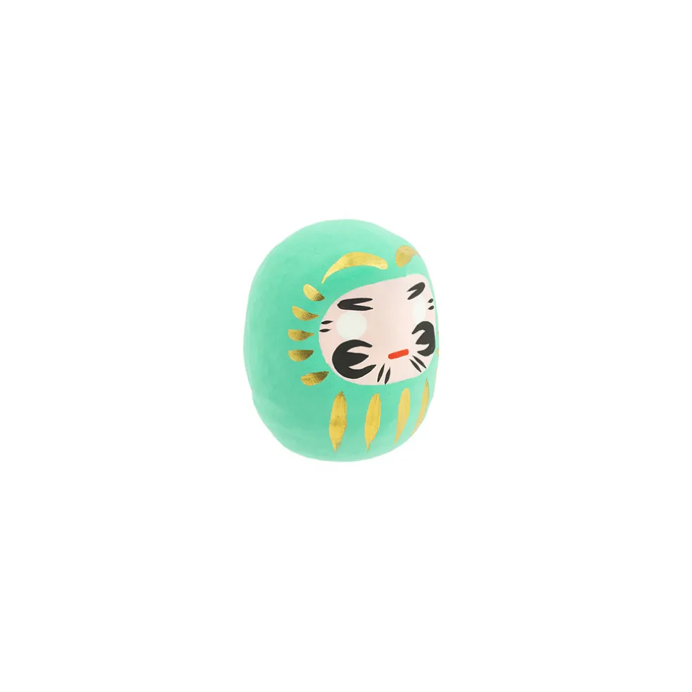 Petit daruma turquoise réussite scolaire