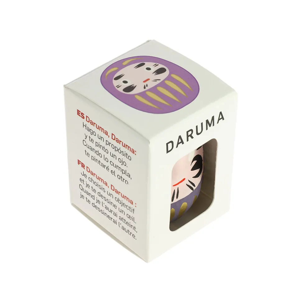 Petit daruma violet longévité