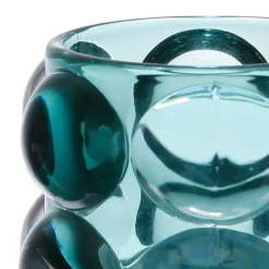 Photophore en verre émeraude h6.5cm - Tanri