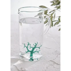 Pichet corail en verre 1.3L - Océan