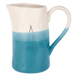 Pichet en grès bleu canard 2.5l - Eté A La Mer