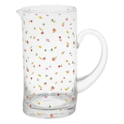 Pichet en verre multicolore 1l - Les Fruits