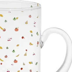 Pichet en verre multicolore 1l - Les Fruits