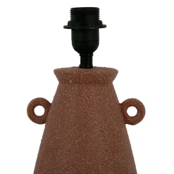 Pied de lampe en porcelaine h35cm terracotta - terre brulée