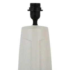 Pied de lampe en porcelaine h35cm visage blanc - face