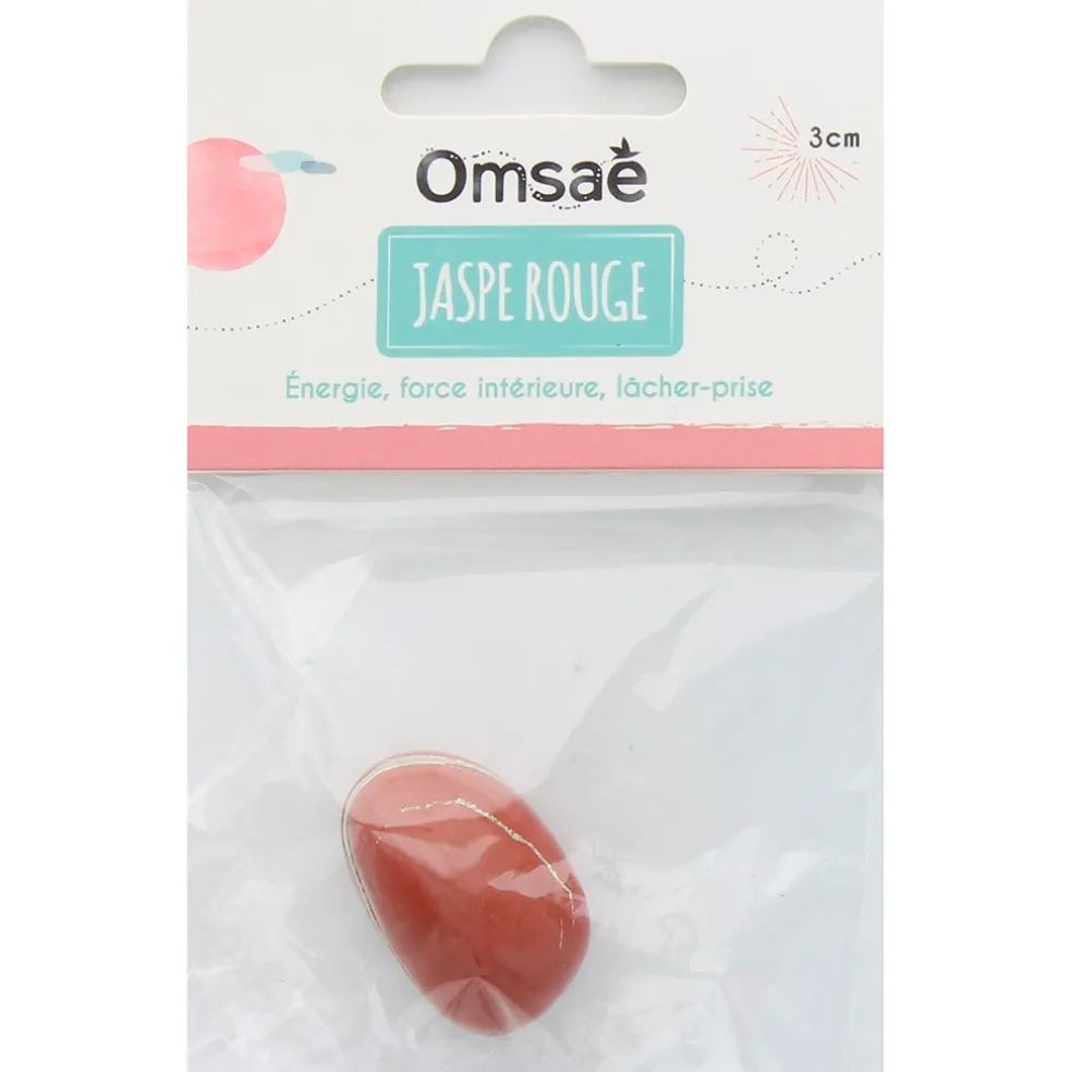 Pierre roulée jaspe rouge taille L