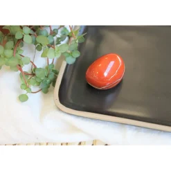 Pierre roulée jaspe rouge taille L