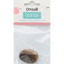 Pierre roulée oeil de tigre taille L