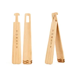 Pince a toast en bambou