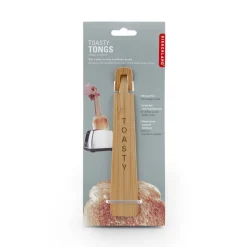 Pince a toast en bambou