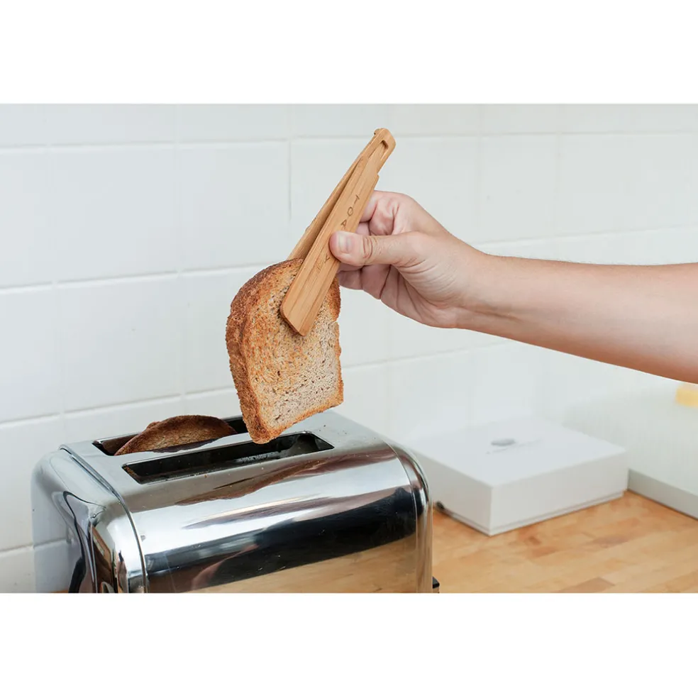 Pince a toast en bambou