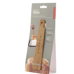 Pince a toast en bambou