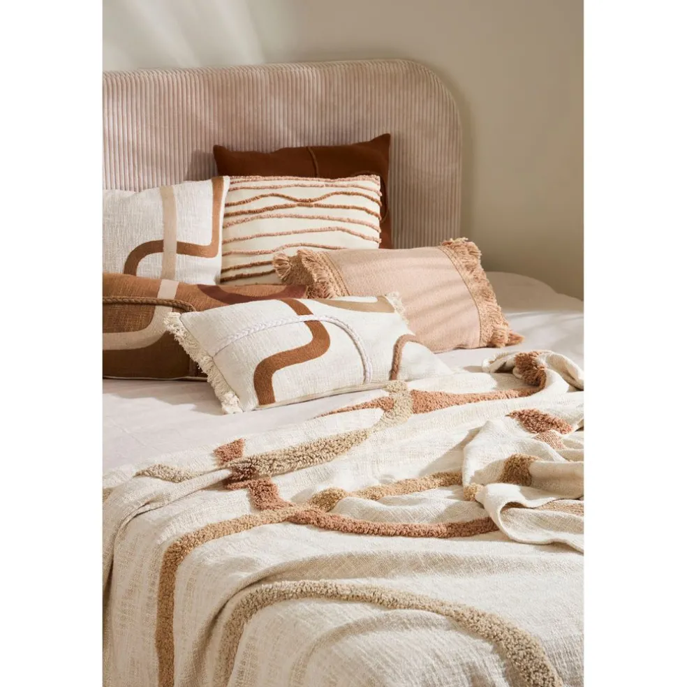 Plaid en coton ecru 170x130cm - Organic