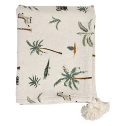 Plaid en coton multicolore 170x130cm - Zawadi