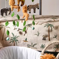 Plaid en coton multicolore 170x130cm - Zawadi