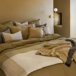 Plaid en laine gold 130x200cm - Aspen