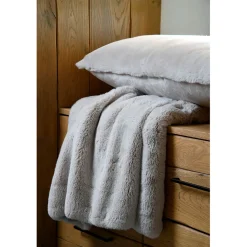 Plaid en tissu naturel 130x160cm - Bostan