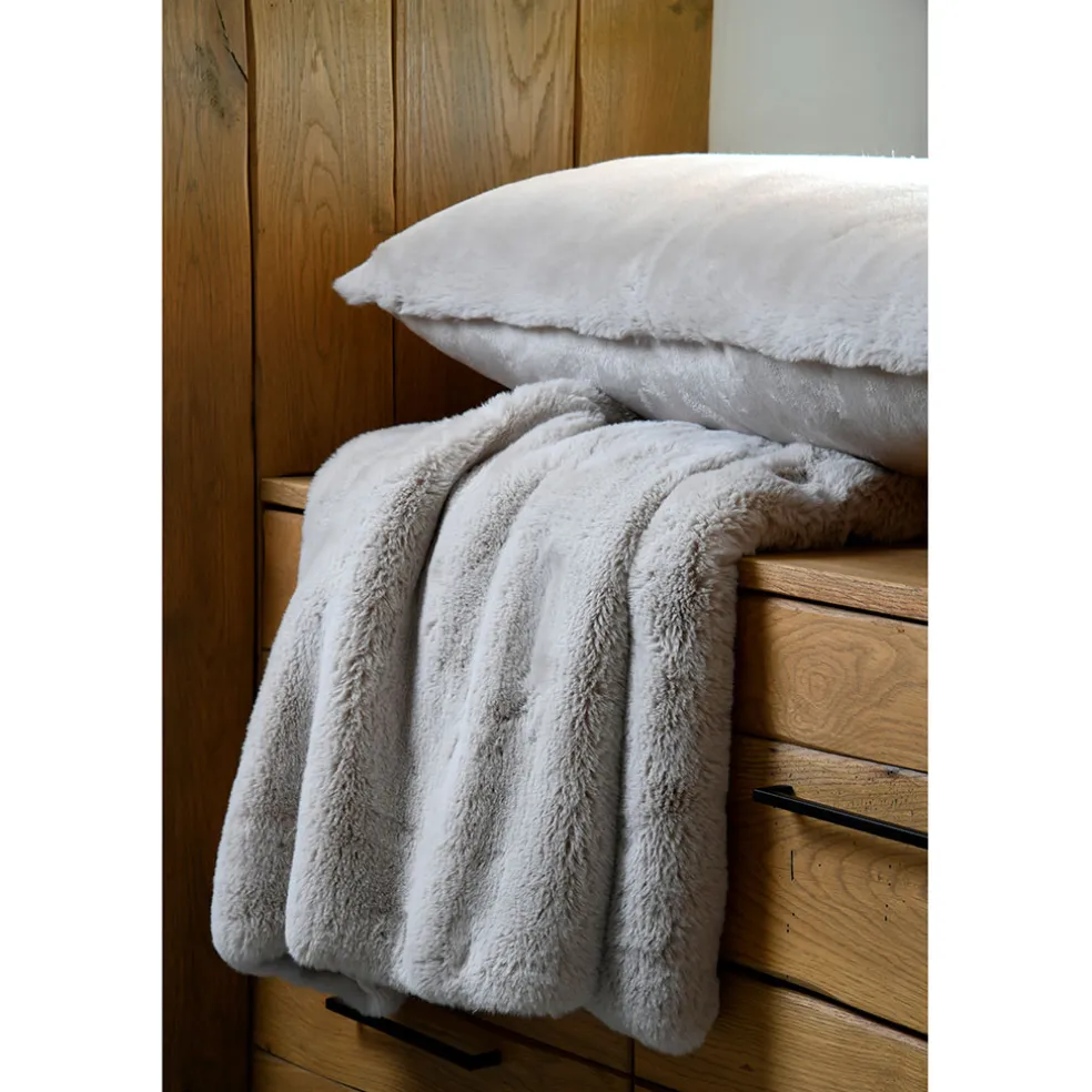 Plaid en tissu naturel 130x160cm - Bostan