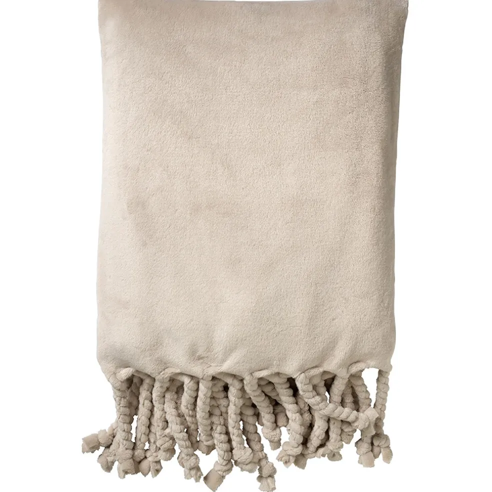 Plaid florijn 150x200cm pumice stone sable