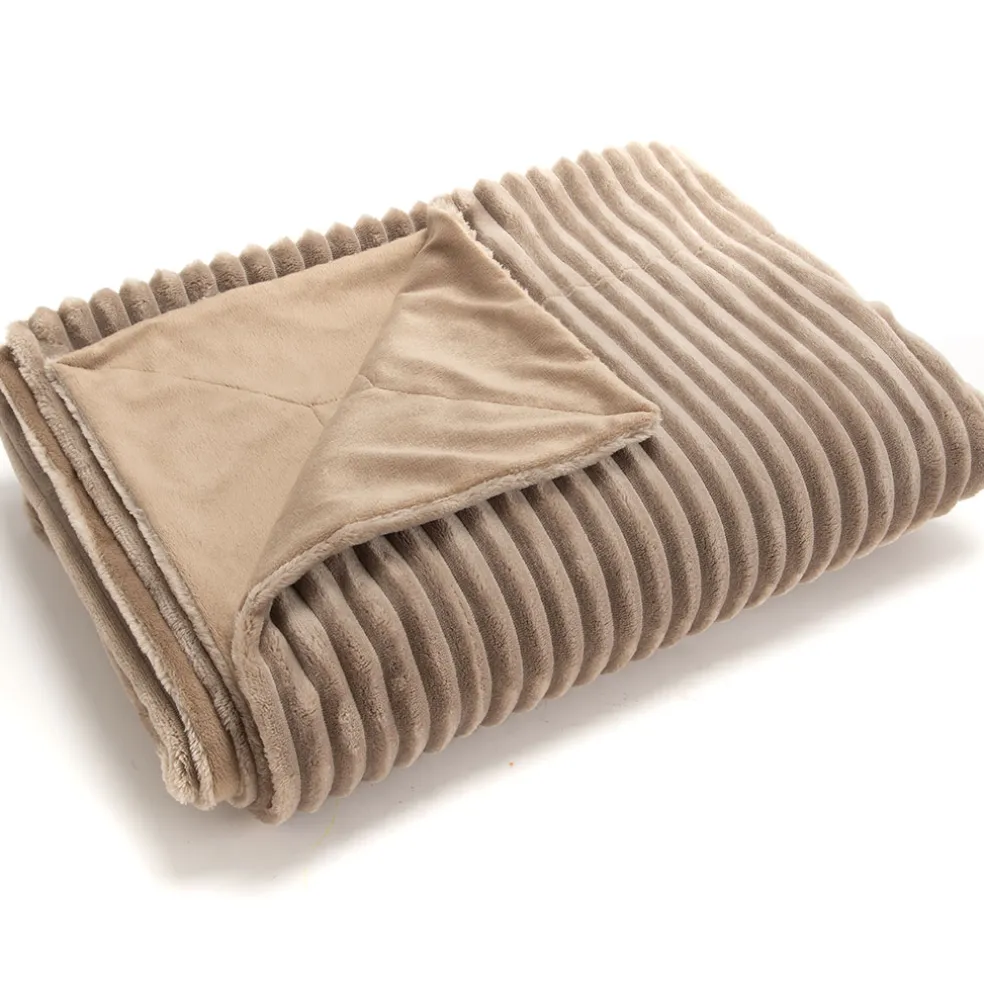 Plaid sultan taupe 130x170cm