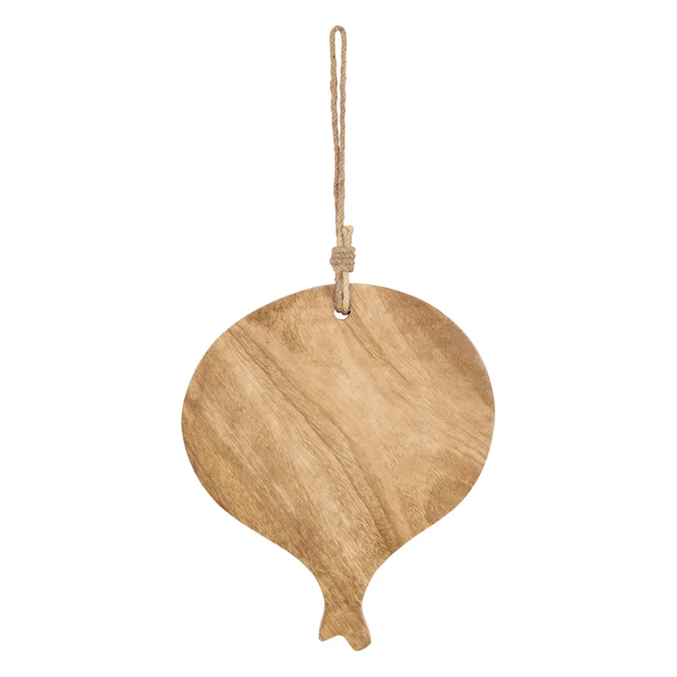 Planche à découper Oignon en manguier naturel 25x29cm - P'tit Légume