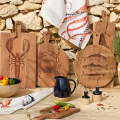 Planche à découper poisson en acacia naturel 50x40cm - Dalbert