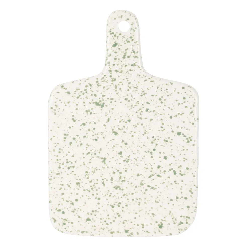 Planche à découper vert d'eau en porcelaine - funny