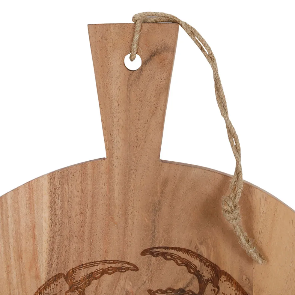 Planche a découper crabe en acacia naturel 40x50cm - Dalbert