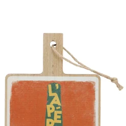 Planche a découper en bois multicolore 14x26cm - Copains D'Abord