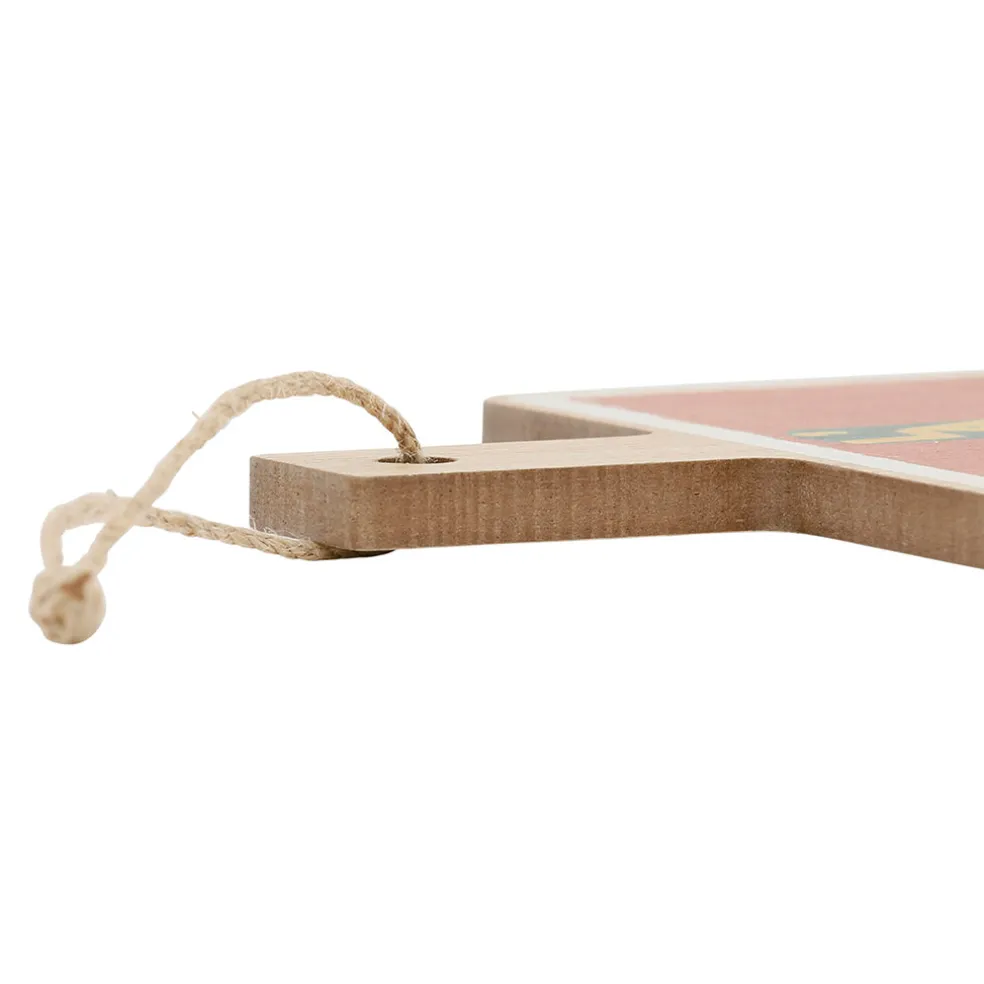 Planche a découper en bois multicolore 14x26cm - Copains D'Abord