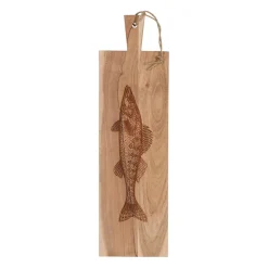 Planche a découper poisson en acacia naturel 20x70cm - Dalbert