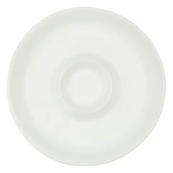 Plat en grès blanc - courba