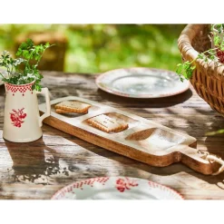 Plat en manguier brun 45x13cm - Grand Office