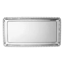 Plat rectangulaire en verre - perloa