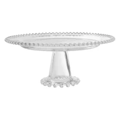 Plat sur pied en verre - perloa