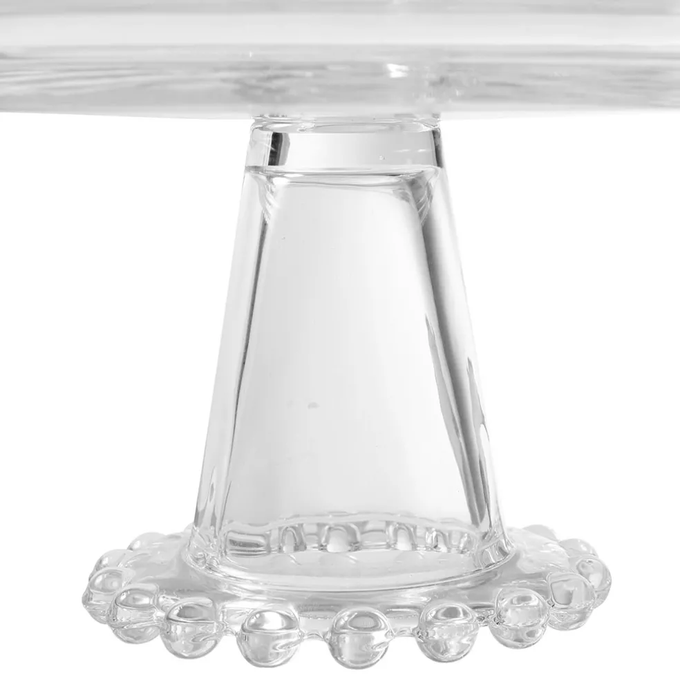 Plat sur pied en verre - perloa