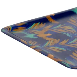 Plateau en fer indigo 17x30cm - Mocoa