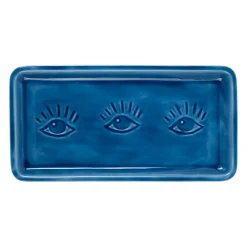 Plateau en fer indigo 30x15cm - Allegra