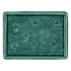 Plateau en fer émeraude 40x30cm - Allegra