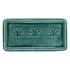 Plateau en fer émeraude 30x15cm - Allegra