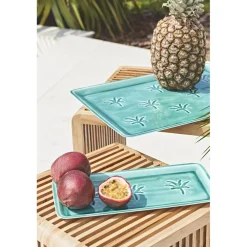 Plateau en fer émeraude 30x15cm - Allegra