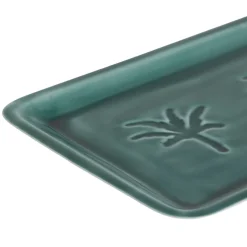 Plateau en fer émeraude 30x15cm - Allegra