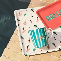 Plateau en fer multicolore 40x30cm - Palma