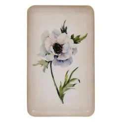 Plateau en fer parme 15x25.5cm - Anémone