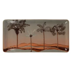 Plateau en fer terracotta 30x15cm - Tropic Étoile