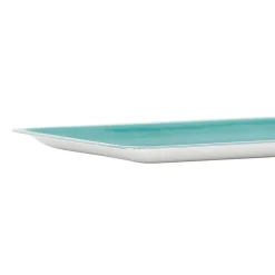 Plateau en fer turquoise 15x30cm - Palma