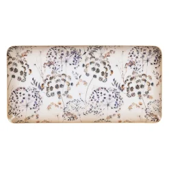 Plateau gypsophile en fer mauve 30x15cm - Botanique