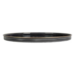 Plateau rond en fer anthracite d36cm - Arabise